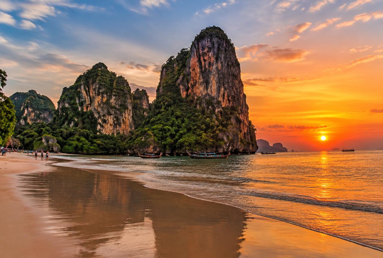 Sunset at Railay beach, Krabi